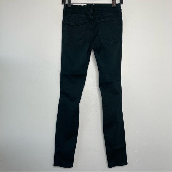 FRAME Skinny Jeans Womens Size 26 Green Distressed Destroyed Grunge Rocker Punk - Picture 6 of 11